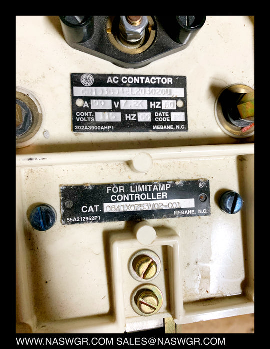 CR193 , GE CR193B948L203020U Vacuum Limitamp Contactor