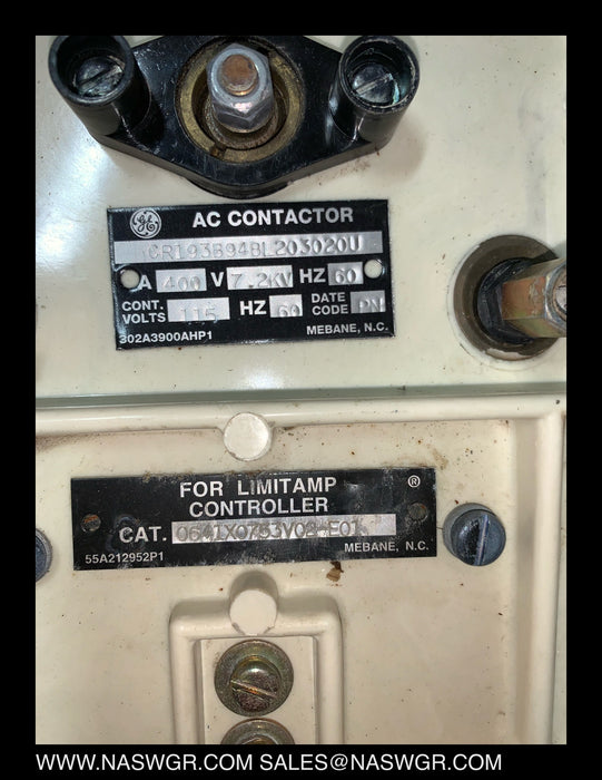CR193 , GE CR193B948L203020U Vacuum Limitamp Contactor