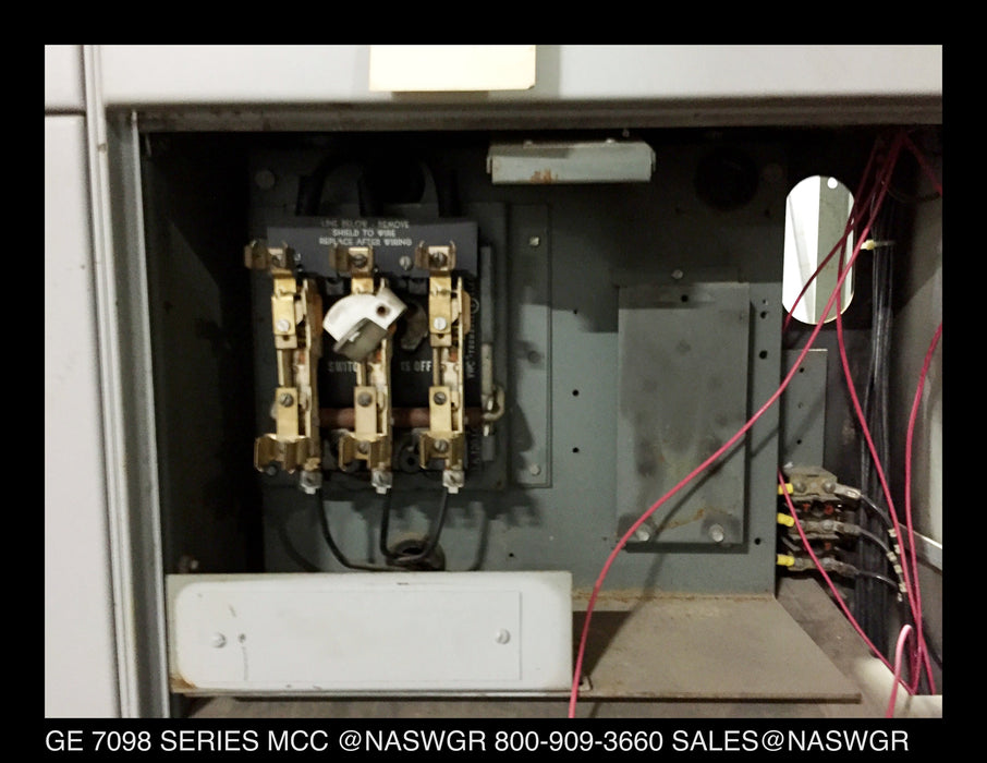 GE 7098 ~ General Electric 7098 Motor Control Centers ~ GE 7098 MCC
