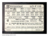LC1F115 , Telemecanique LC1F115 Contactor , 3 Pole , Coil: LX1FF095 95V/ 50 Hz , 115-120V / 60 Hz , PN: LC1F115