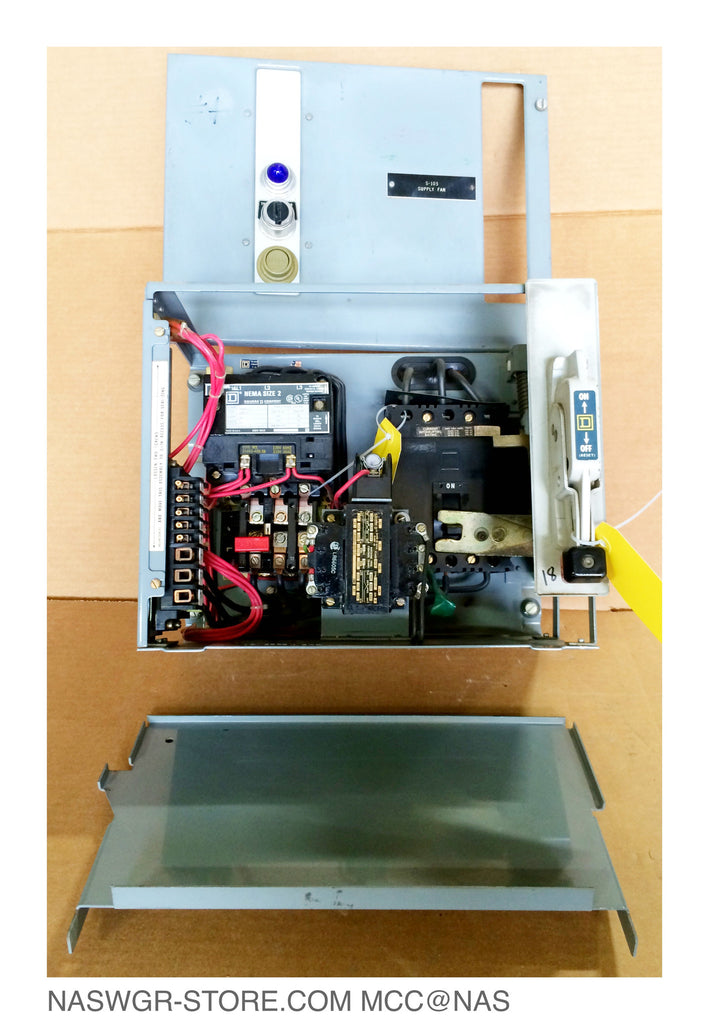 Square D Model 4 Size 2 FVNR Circuit Breaker Stye MCC Bucket