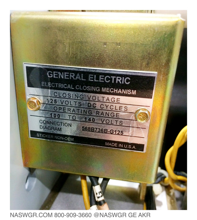 General Electric AKR-7D-75 Circuit Breaker (E/O,D/O) - 3200 Amp