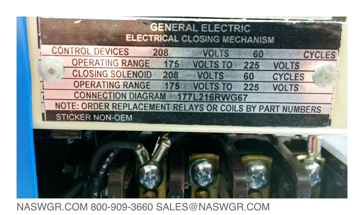 General Electric AKU-2A-25 Circuit Breaker (M/E/O,D/O) - 600 Amp