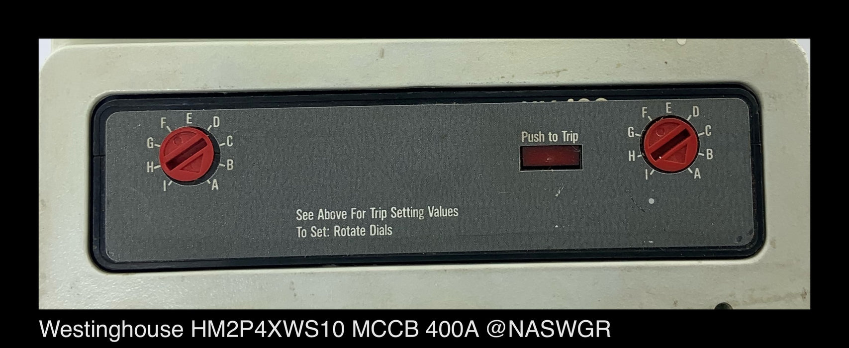 Westinghouse HM2P4XWS10 Motor Circuit Protector ~ 400 A
