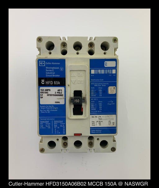 Cutler-Hammer HFD3150A06B02 Molded Case Circuit Breaker - 150A
