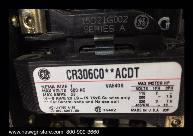 GE E9000 SIZE 1 COMBINATION ~ GE 9000 SERIES BREAKER STYLE COMBINATION MCC BUCKETS 12"