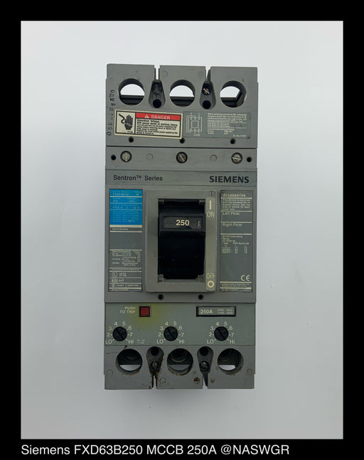 Siemens FXD63B250 Molded Case Circuit Breaker - 250 Amp