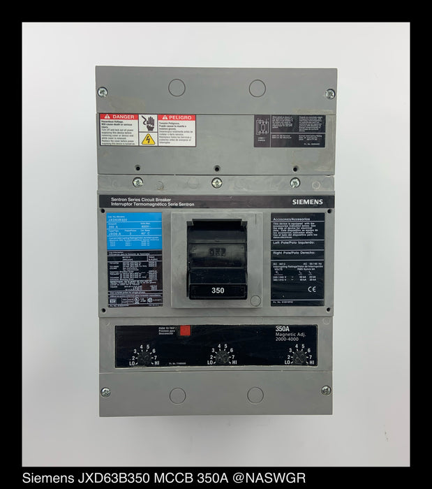 Siemens JXD63B350 Molded Case Circuit Breaker - 350 Amp