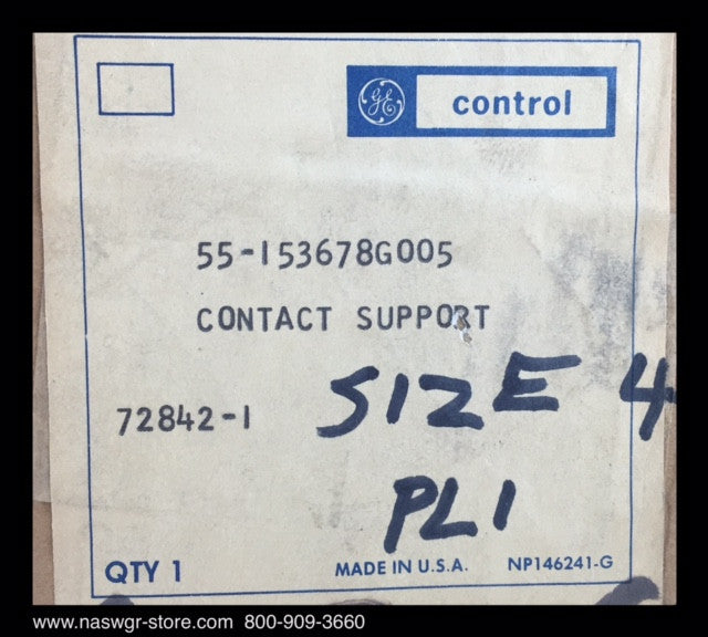 55-153678G005 ~ GE 55-153678G005 Contact Support for Size 4 Contactor