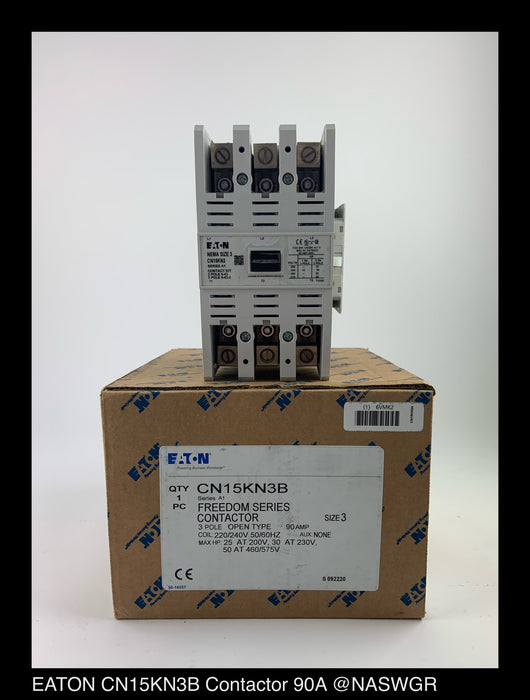 EATON CN15KN3B Freedom Series Contactor - 90 Amp Unused Surplus