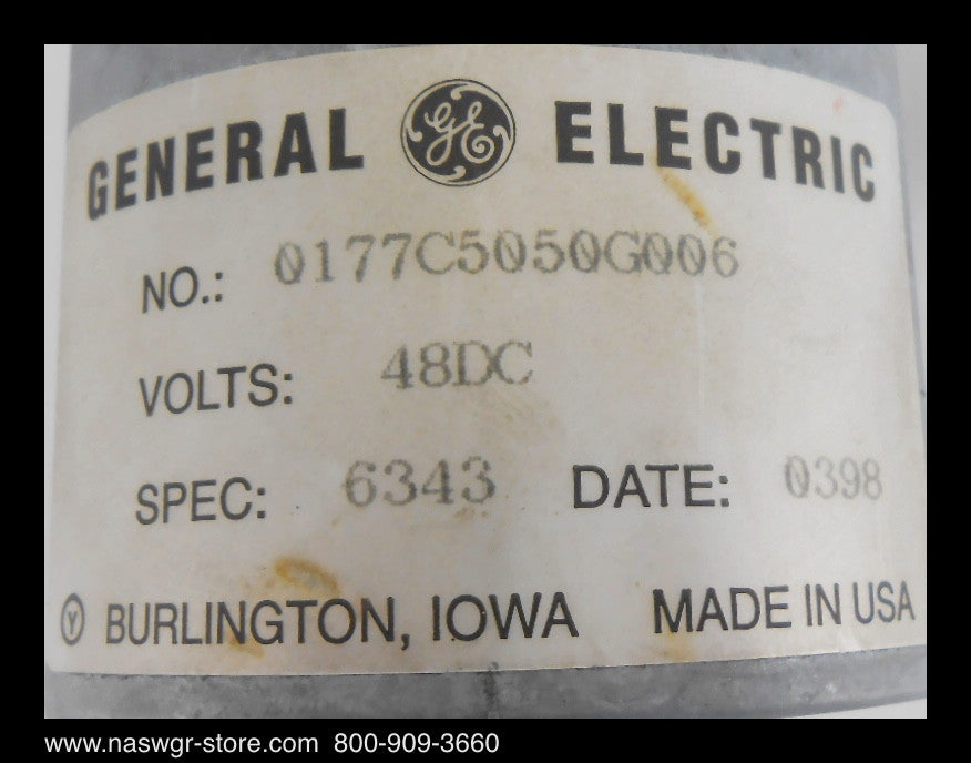 0177C5050G006 ~ GE 0177C5050G006 PowerVac Charging Motor for VB1 Circuit Breaker