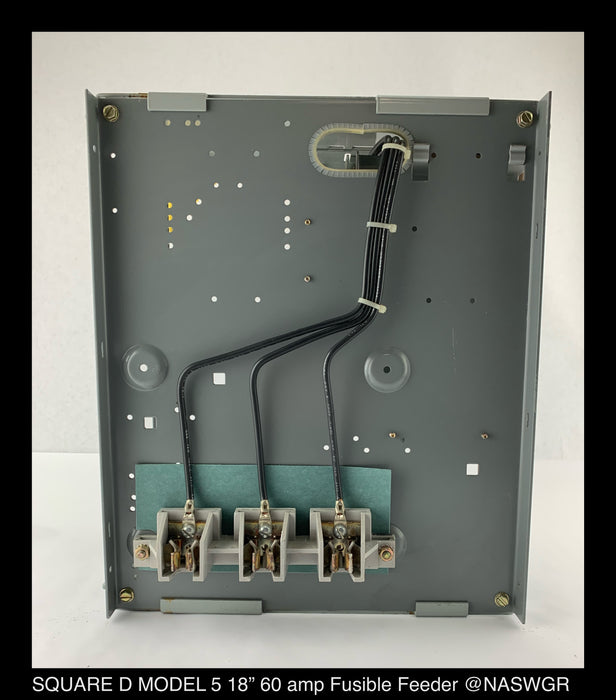 Square D Model 5 60 amp Fusible Feeder Style MCC 18"