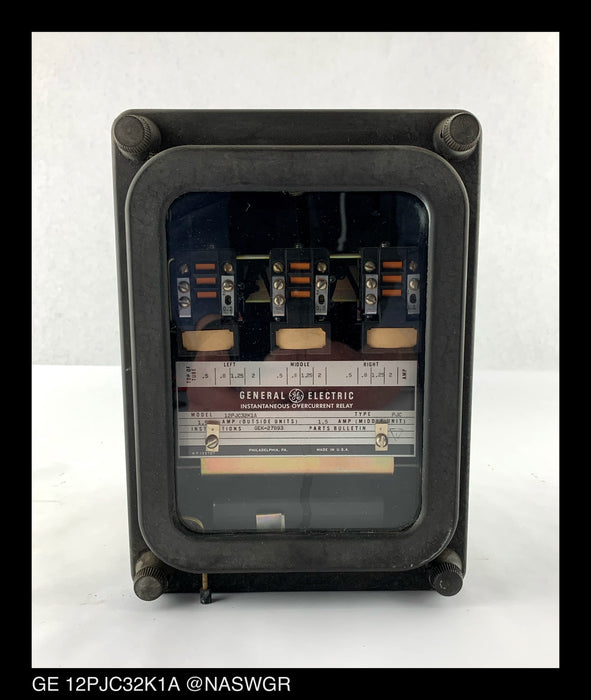 GE 12PJC32K1A Instantaneous Overcurrent Relay - 1.5 Amp