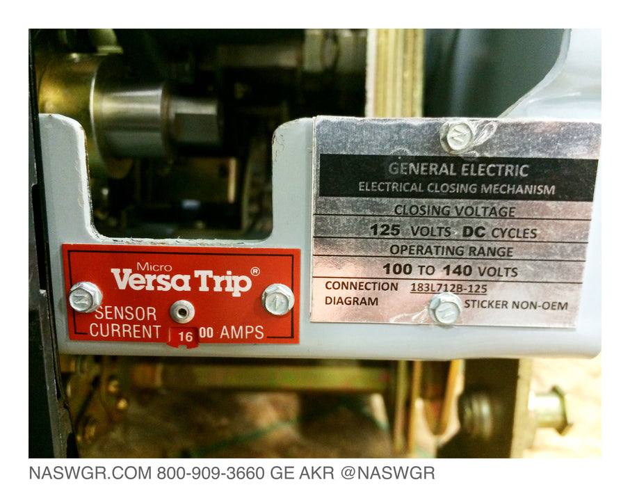General Electric AKR-7D-50H Circuit Breaker (E/O,D/O) - 1600 Amp