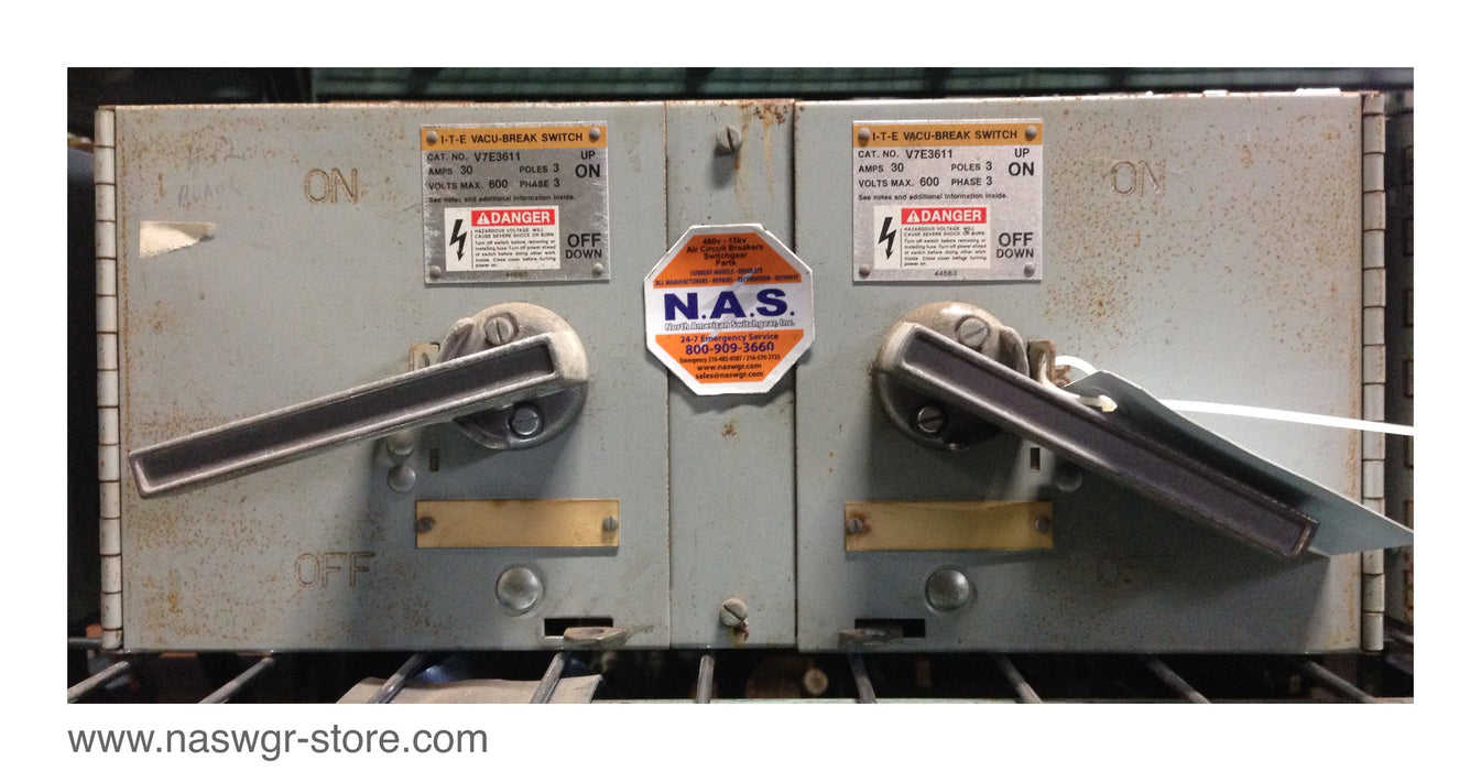V7E3611 ~ ITE V7E3611 Vacu Break Panel Board Switch - 30 Amp