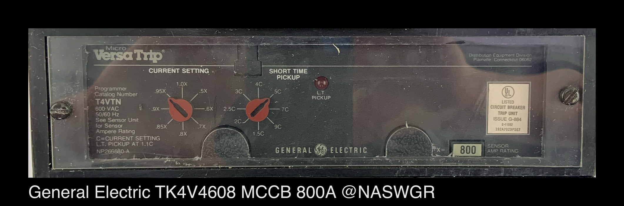 General Electric TK4V4608 Molded Case Circuit Breaker - 800 Amp