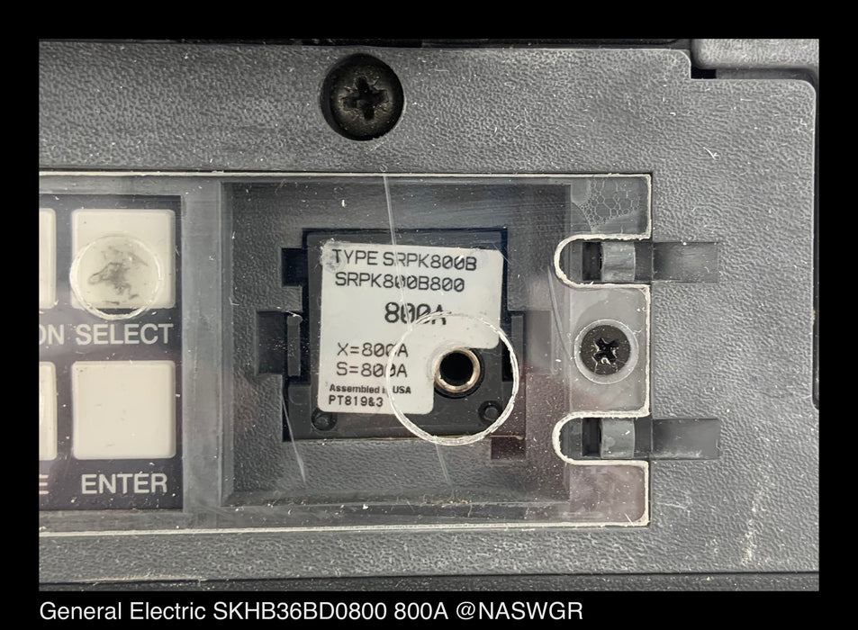 General Electric SKHB36BD0800 Molded Case Circuit Breaker ~ 800 A