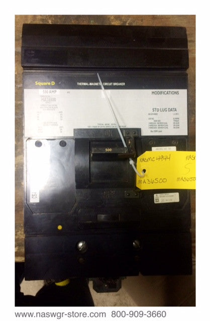 Square D MA36500 Molded Case Circuit Breaker - 500 Amp