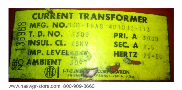ITE MCB-15AS 401043-T13 Current Transformer