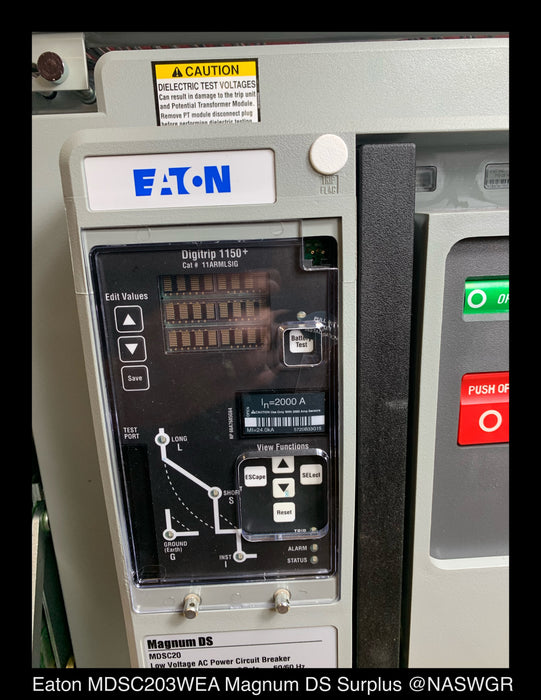 Eaton Magnum DS MDSC20 Circuit Breaker (E/O,D/O) - 2000 Amp - Unused