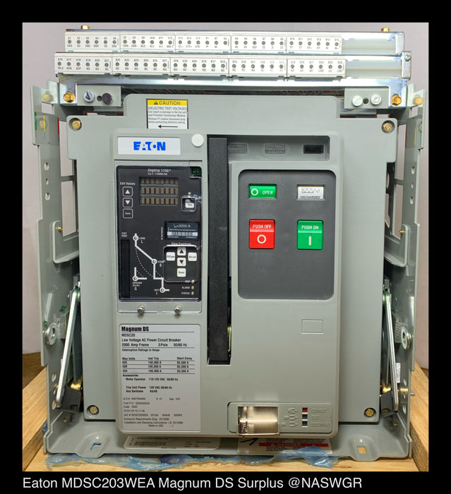 Eaton Magnum DS MDSC20 Circuit Breaker (E/O,D/O) - 2000 Amp - Unused