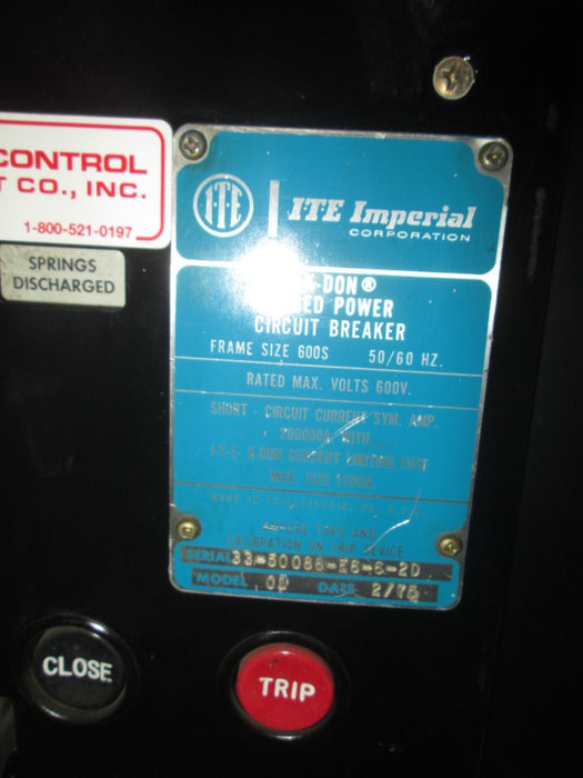 ABB KDON-600S RED Fused Circuit Breaker (M/O,D/O) - 600 Amp