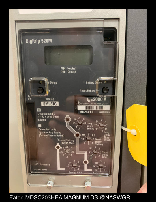 Eaton Magnum DS MDSC20 Circuit Breaker (E/O,B/I) - 2000 Amp - Unused