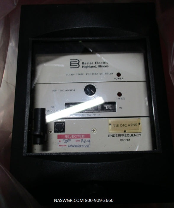 Basler Electric T1E D1C A2N0 Relay