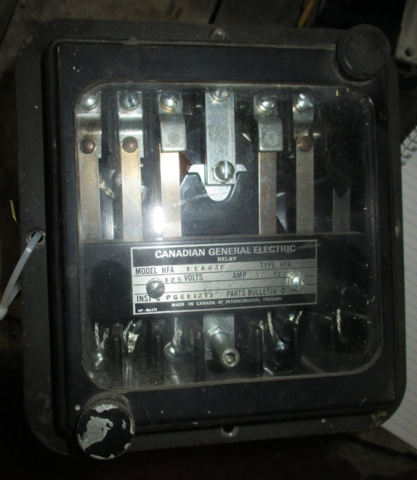 Canadian General Electric HFA11A42F Relay
