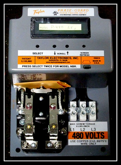 Eaton P-480 Phase Failure Relay
