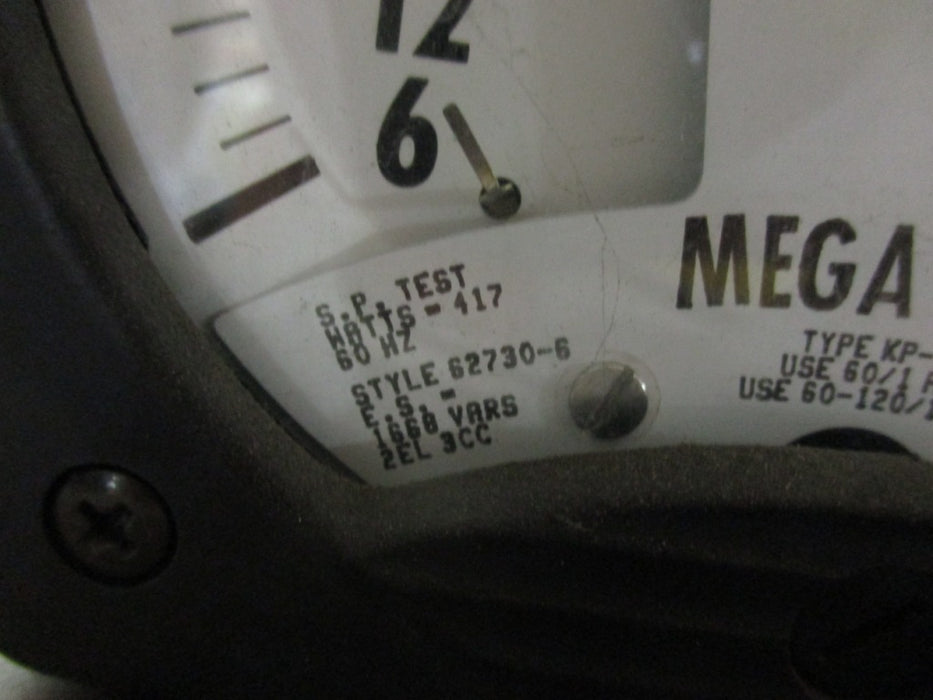 Westinghouse- 62730-6 12/6 Megavars Meter