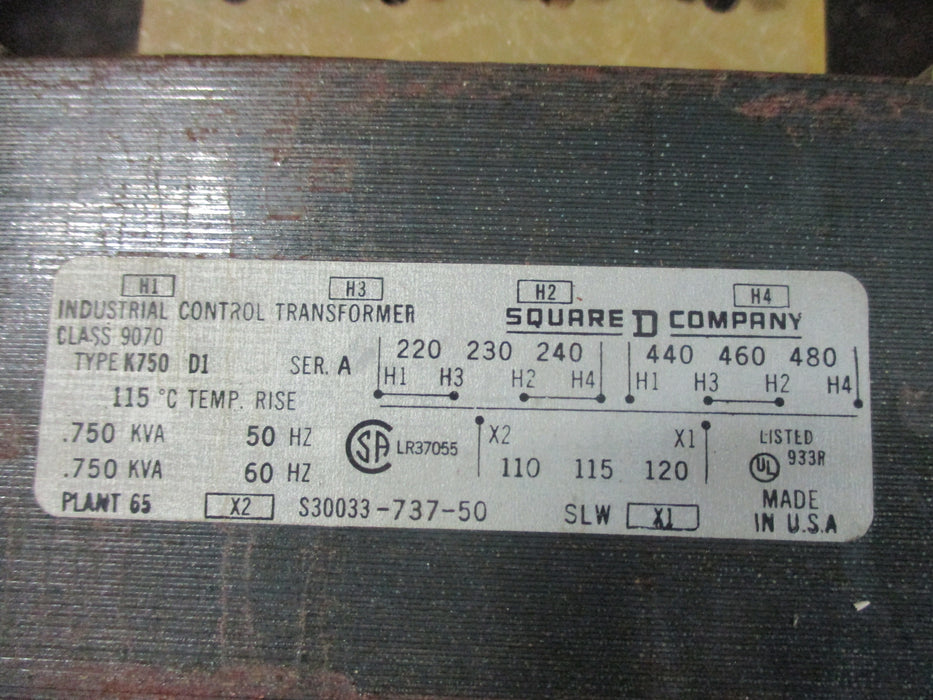 K750 D1 - Square D - Transfromer