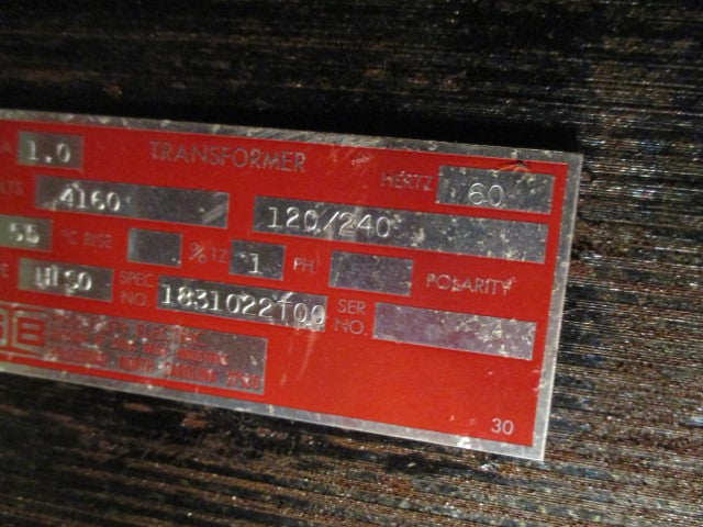 831022T00 - Control Power Transformer - SIB