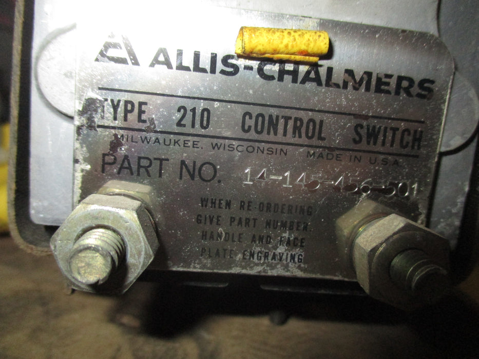14-145-456-501 - Allis Chalmers - Ammeter Off 210 Control Switch