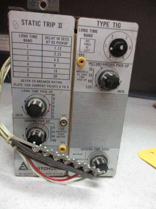 TYPE TIG - Allis Chalmers - Static Trip II