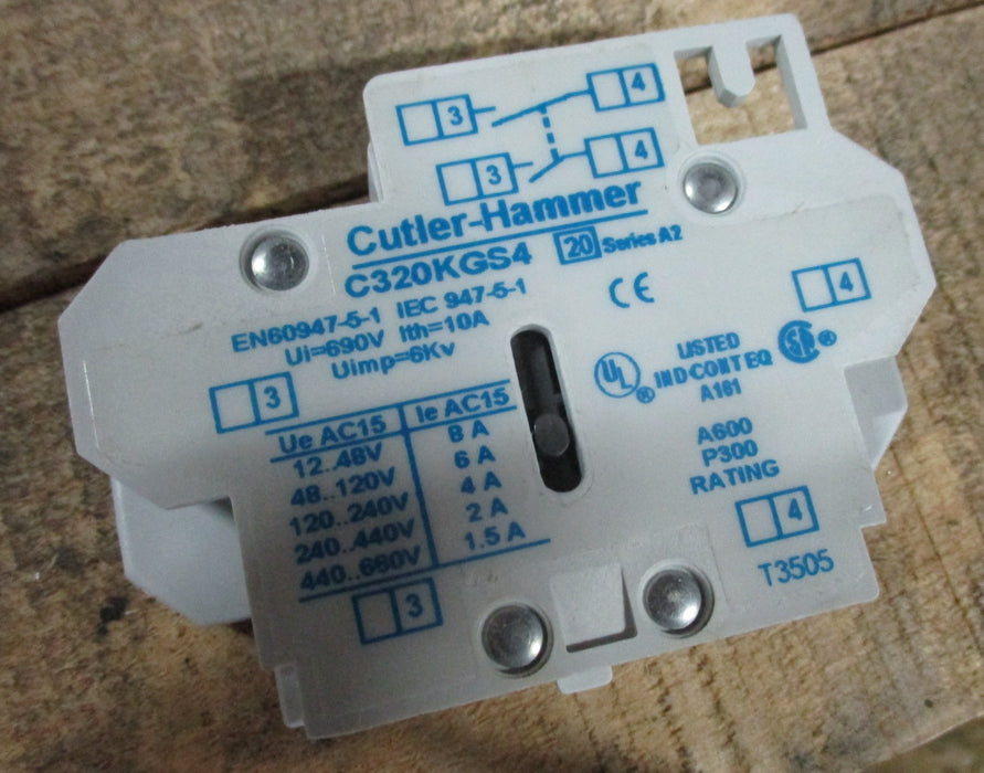 C320KGS4 - Eaton - Side MTD Auxiliary Switch