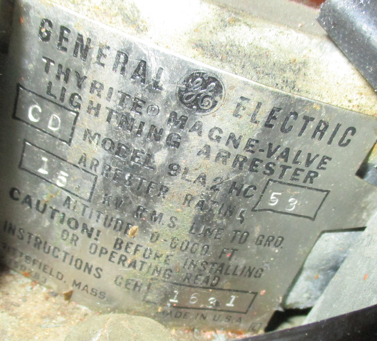 9LA2HC53 - Thyrite Magne-valve Lightning Arrester