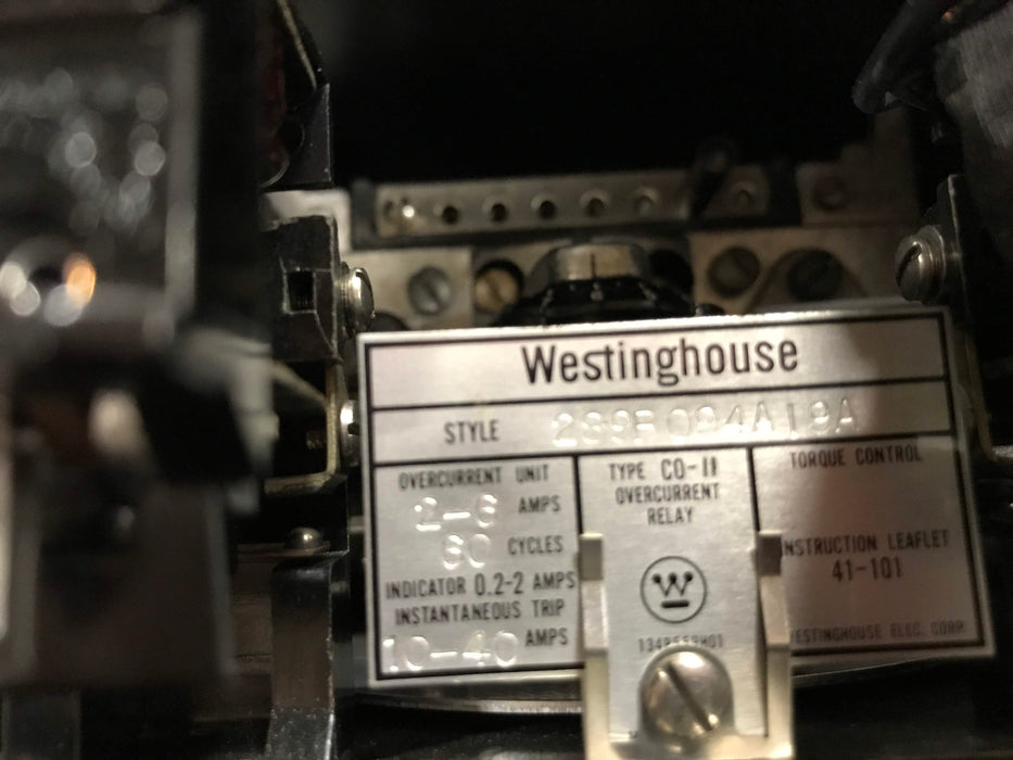 289B094A19A - Westinghouse CO-11 Overcurrent Relay