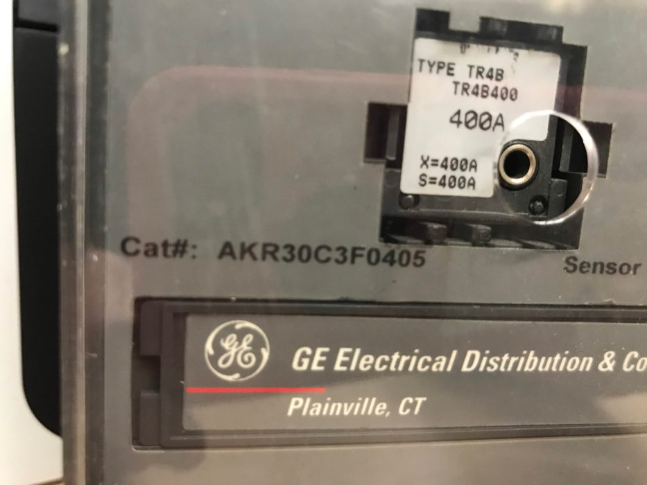 GE MicroVersa Trip Plus Trip Unit AKR30C3F0405