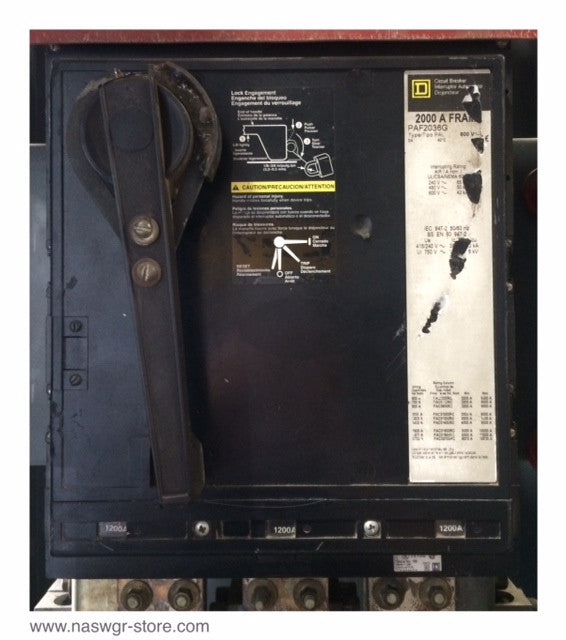 Square D PAF2036G Molded Case Circuit Breaker - 1200 Amp