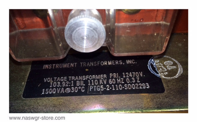 Instrument Transformer Inc. PTG5-2-110-SD02293 ~ PTG52110SD02293 Current Transformer
