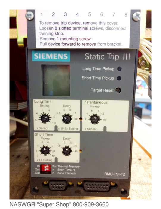 Siemens RL-4000 Circuit Breaker (E/O,D/O) - 4000 Amp