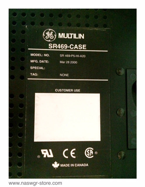 SR469 ~ SR 469-P5-HI-A20 ~ GE 469 Motor Management Relay