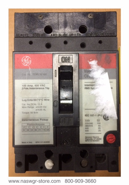 General Electric TEML36100 Molded Case Circuit Breaker - 100 Amp