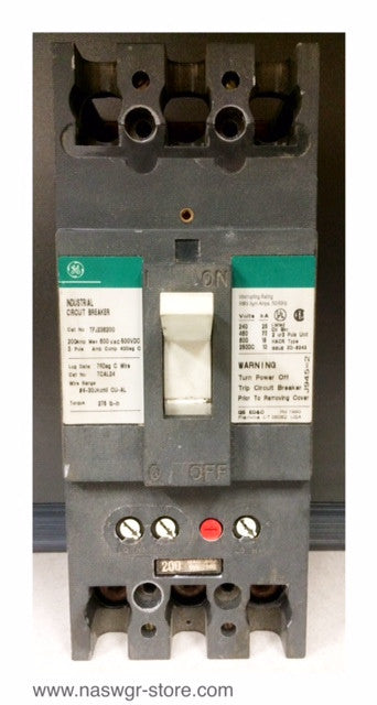 General Electric TFJ236200 Molded Case Circuit Breaker - 200 Amp