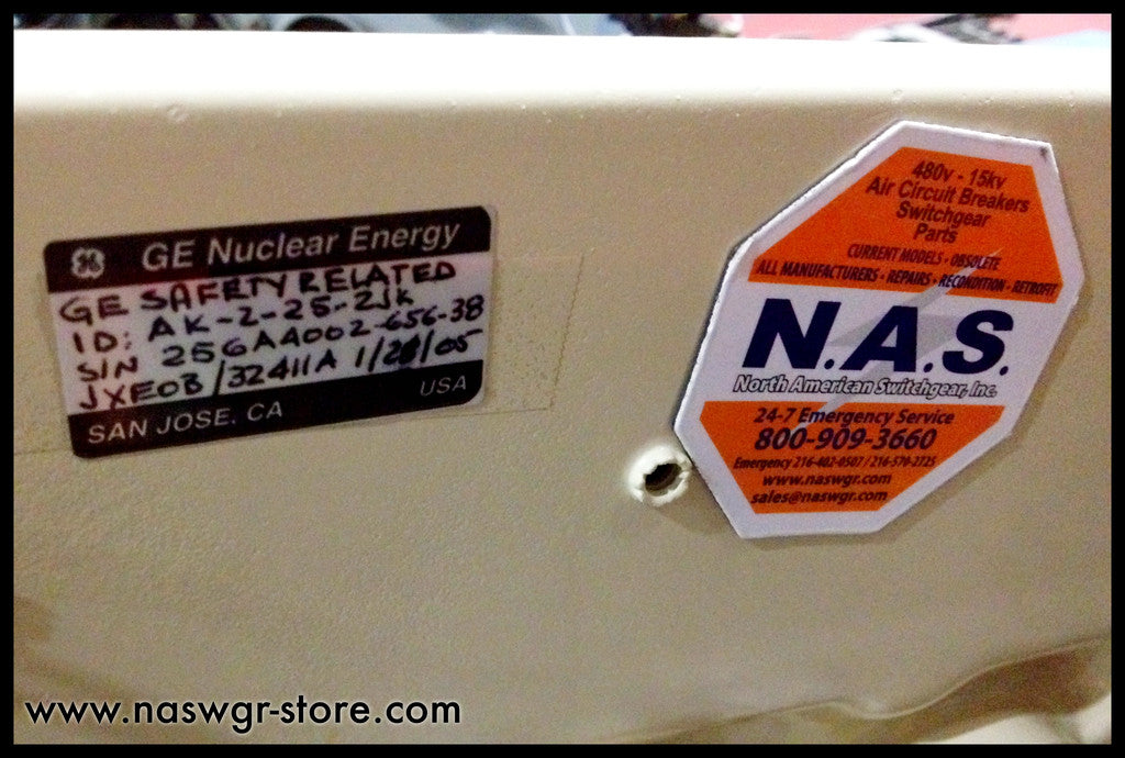 General Electric AK-2-25-2 JK Circuit Breaker (E/O,D/O) - 600 Amp