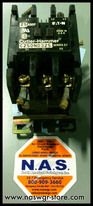 Eaton/Cutler Hammer C25DND325 Contactor ~ 25 Amp