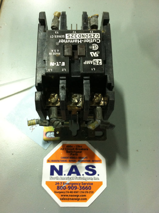Eaton/Cutler Hammer C25DND325 Contactor ~ 25 Amp