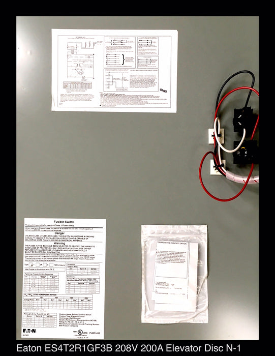 Eaton ES4T2R1GF3B Elevator Control Switch - 200A/208v/N1 - Unused