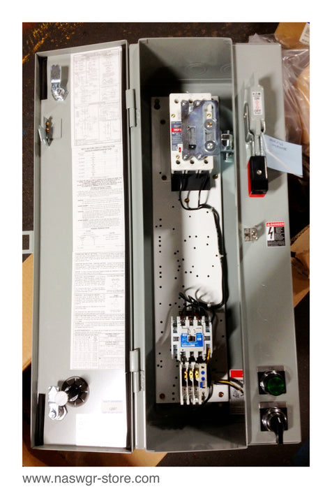 EATON Cutler Hammer ECN2201AHD Combination FVNR Starter with Breaker. Size 0 FVNR Combo Starter , HMCPE015E0C , AN16BN0